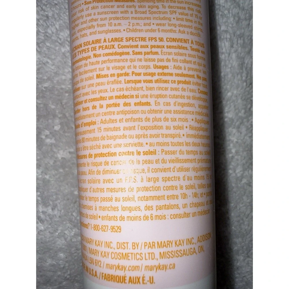 Mary Kay Broad Spectrum SPF 50 Sunscreen Lotion for Face & Body